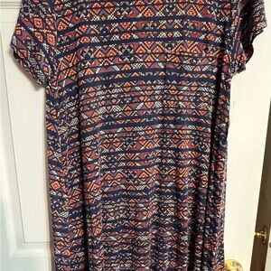 LuLaRoe Multicolor Geometric Carly Dress